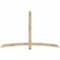 Ekena Millwork Bellingham Rough Sawn Timber Gable Bracket, Douglas Fir, 84"W x 53"H x 4"D x 4"F, 15/12 Pitch GBW084X53X0404BEL00RDF - alternate 1